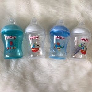 4 New Nûby Baby Bottles